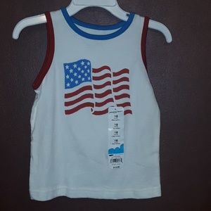 * Jumping Beans USA American Flag Sleeveless Tank